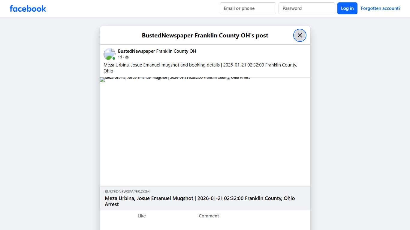 Meza Urbina, Josue... - BustedNewspaper Franklin County OH Facebook